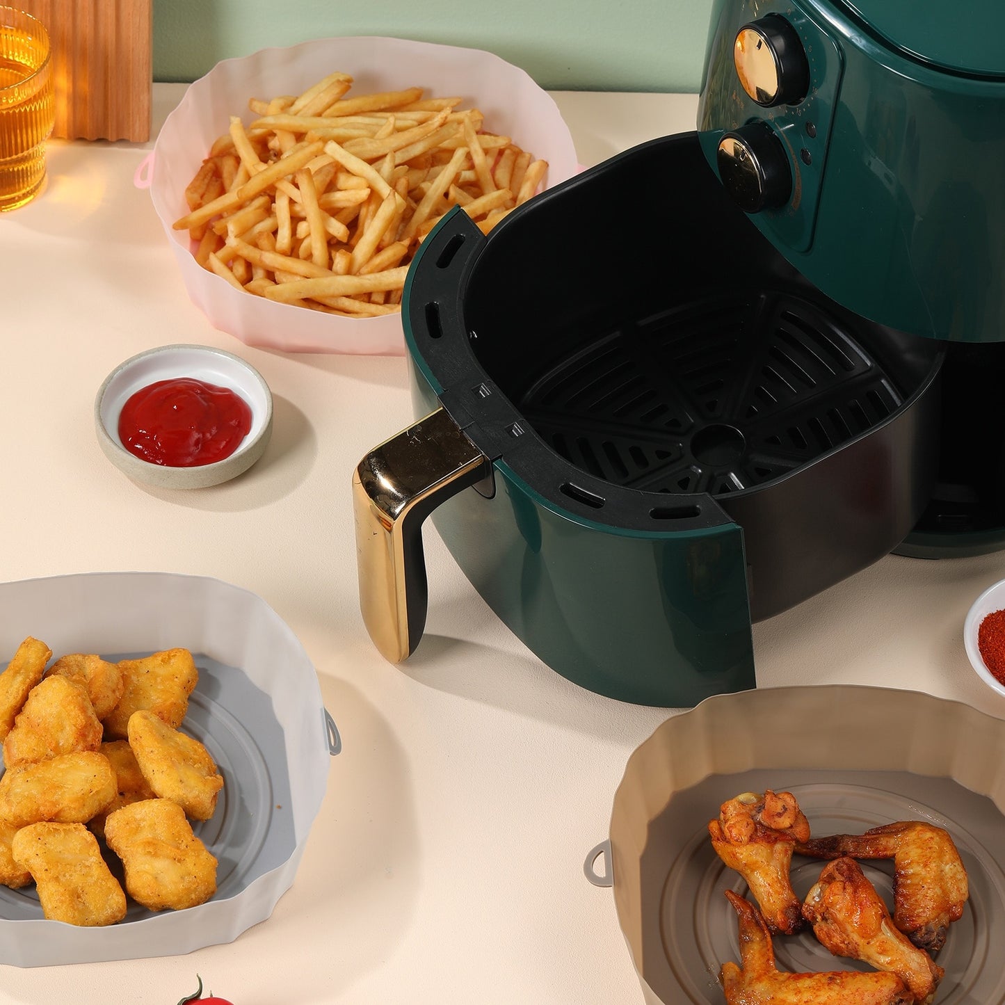 Bandeja de Silicone para Air Fryer